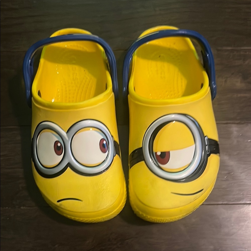 Kids Minion Yellow Crocs 11C